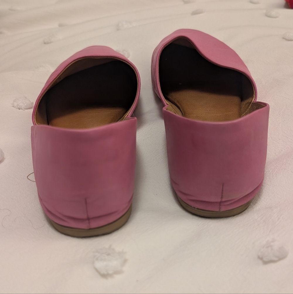 Miz Mooz Women's Pink Leather Loafers - Picture 6 of 8